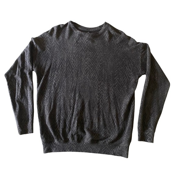 Athleta Other - Athleta Women's XS Gray All-Over Print Crew Neck Long Sleeve Sweatshirt